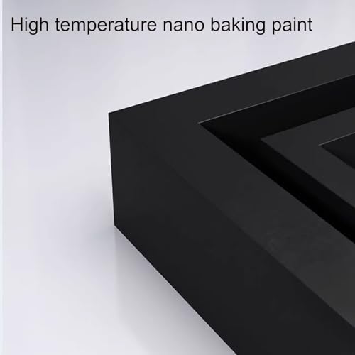 Coffee Table Small Square Coffee Tables Simple Modern Center Table for Living Room Home Office, Square Center Tables Living Room, Sturdy and Easy Assembly (Color  Black)