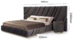 Comfynest bed luxury modern master bedroom double bed high-end villa custom soft bag double King size bed