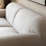 Comfynest 1PCS Fleece Fabric Overstuffed Multifunction Cloud shaped Sofa set, Wood Furniture for Home Livingroom,Bedroom,Office Without Pillow (W170xD100xH75cm)