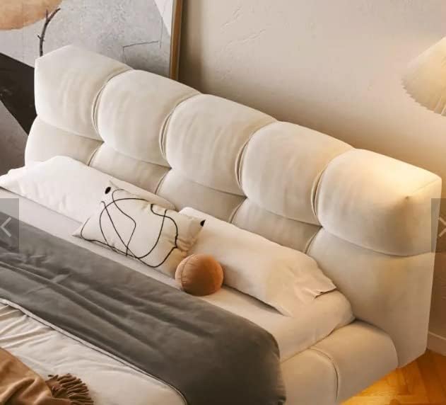 Comyfnest Cloud Style Luxury King Size Fabric Bed with Medical Mattress