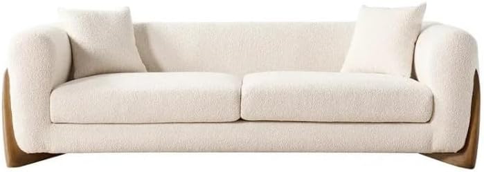 Comfyest Comfortable & Luxury Pu Leather S-Shaped Sofa, Bonded Stretch Perfect Couch For Bedroom