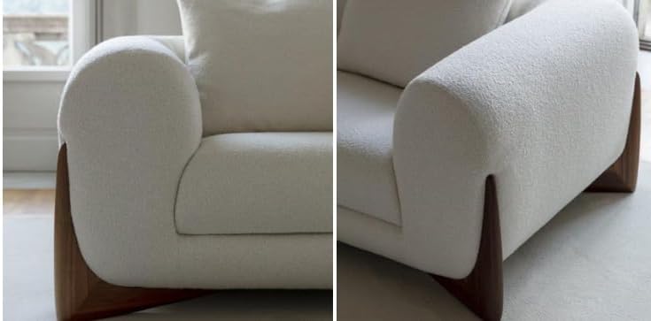 Comfyest Comfortable & Luxury Pu Leather S-Shaped Sofa, Bonded Stretch Perfect Couch For Bedroom