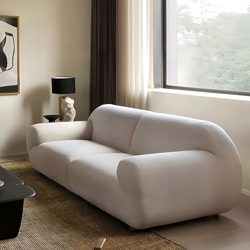 Comfynest 1PCS Fleece Fabric Overstuffed Multifunction Cloud shaped Sofa set, Wood Furniture for Home Livingroom,Bedroom,Office Without Pillow (W170xD100xH75cm)