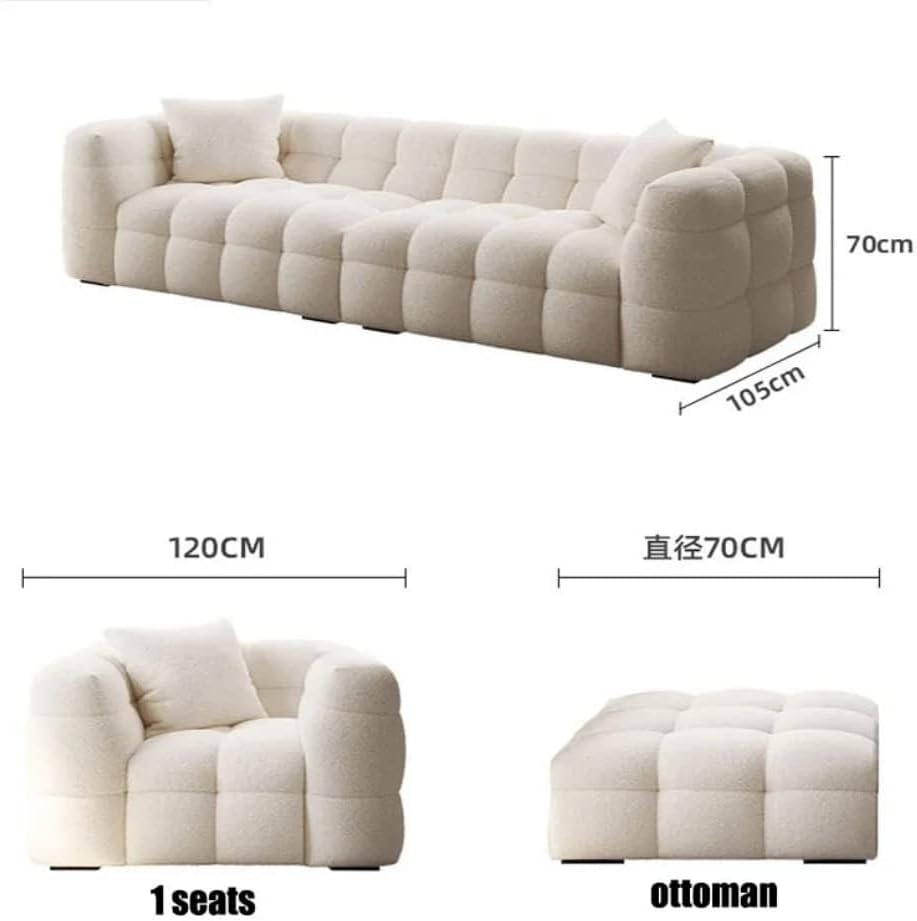 Comfynest Living Room Furniture Curve Shape Velvet Design Luxury Furniture European Sofa
