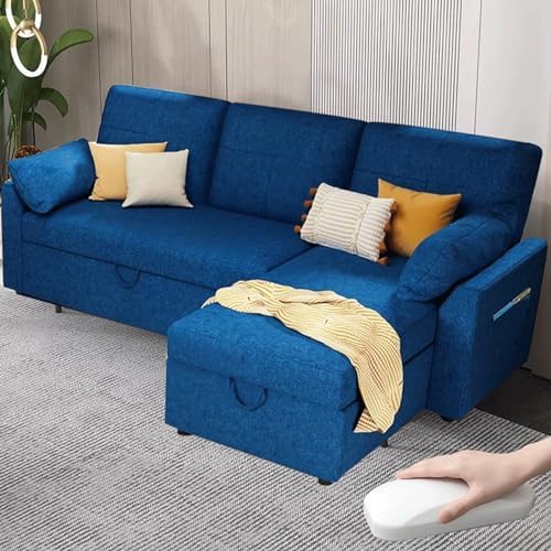 Comfynest Sleeper Sofa, Couches with Fold Out Bed,Sofa Bed- 2 in 1，Pull Out Couch Bed for Living Room,Couches with Fold Out Bed,Linen Couch(ColorGray)