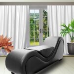 Comfynest S-Shape Love Sofa Modern Loveseats Yoga Chaise lounge With Center cushion Love Chair (Black)