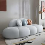 Comfynest Contemporary Armless Sofa Wool Cloud