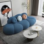 Comfynest Contemporary Armless Sofa Wool Cloud