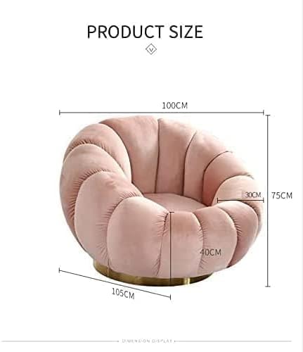 Comfynest Sofa Chair Indoor Pumpkin Shaped Fabric Modern Set Style Living room Furniture lounge chair with ottoman