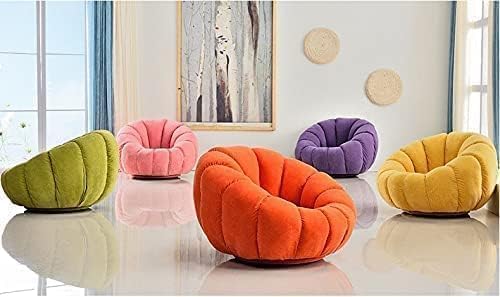 Comfynest Sofa Chair Indoor Pumpkin Shaped Fabric Modern Set Style Living room Furniture lounge chair with ottoman