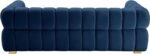 COMFYNEST Luxurious Three-Seater Velvet Arm Sofa - Modern Couch for Living Rooms, Guest Rooms & Hotels