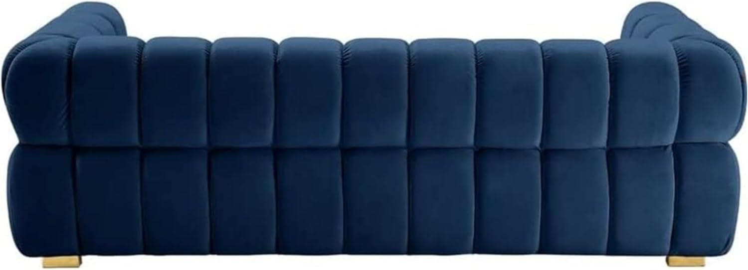 COMFYNEST Luxurious Three-Seater Velvet Arm Sofa - Modern Couch for Living Rooms, Guest Rooms & Hotels