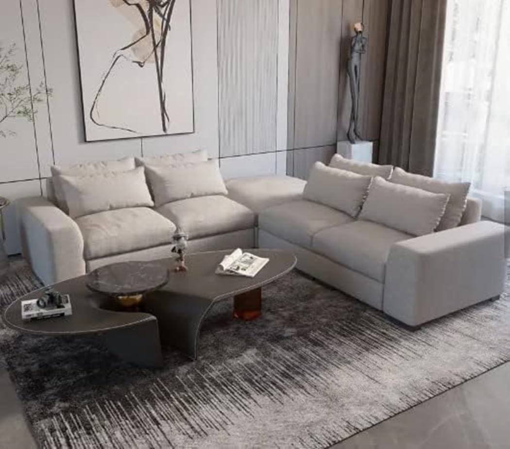 Comfynest L Shape Italian Sofa Modern Sectional Style To Update your living Room