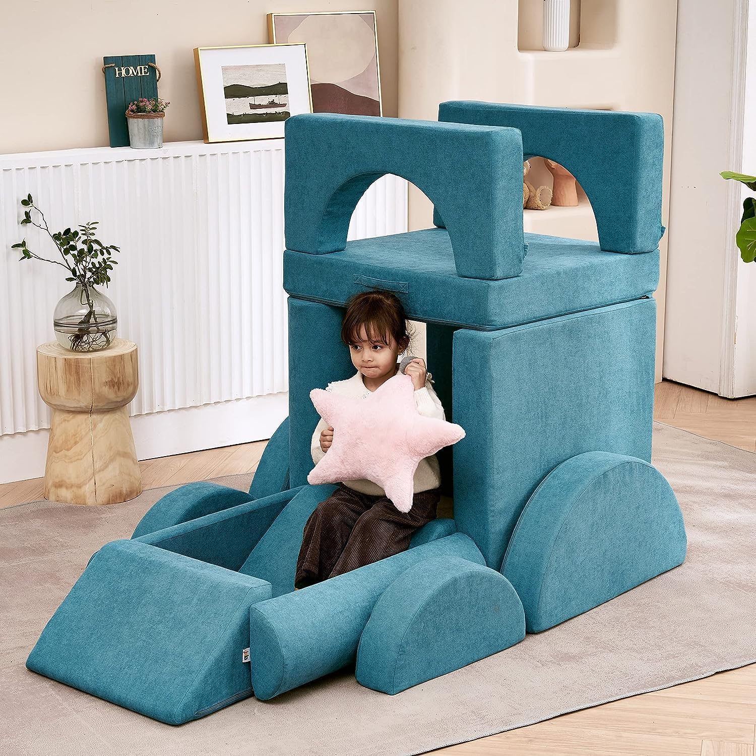 Comfynest 14-Piece Luxurious Kids Couch Playful Comfort for Both Little Ones and Adults