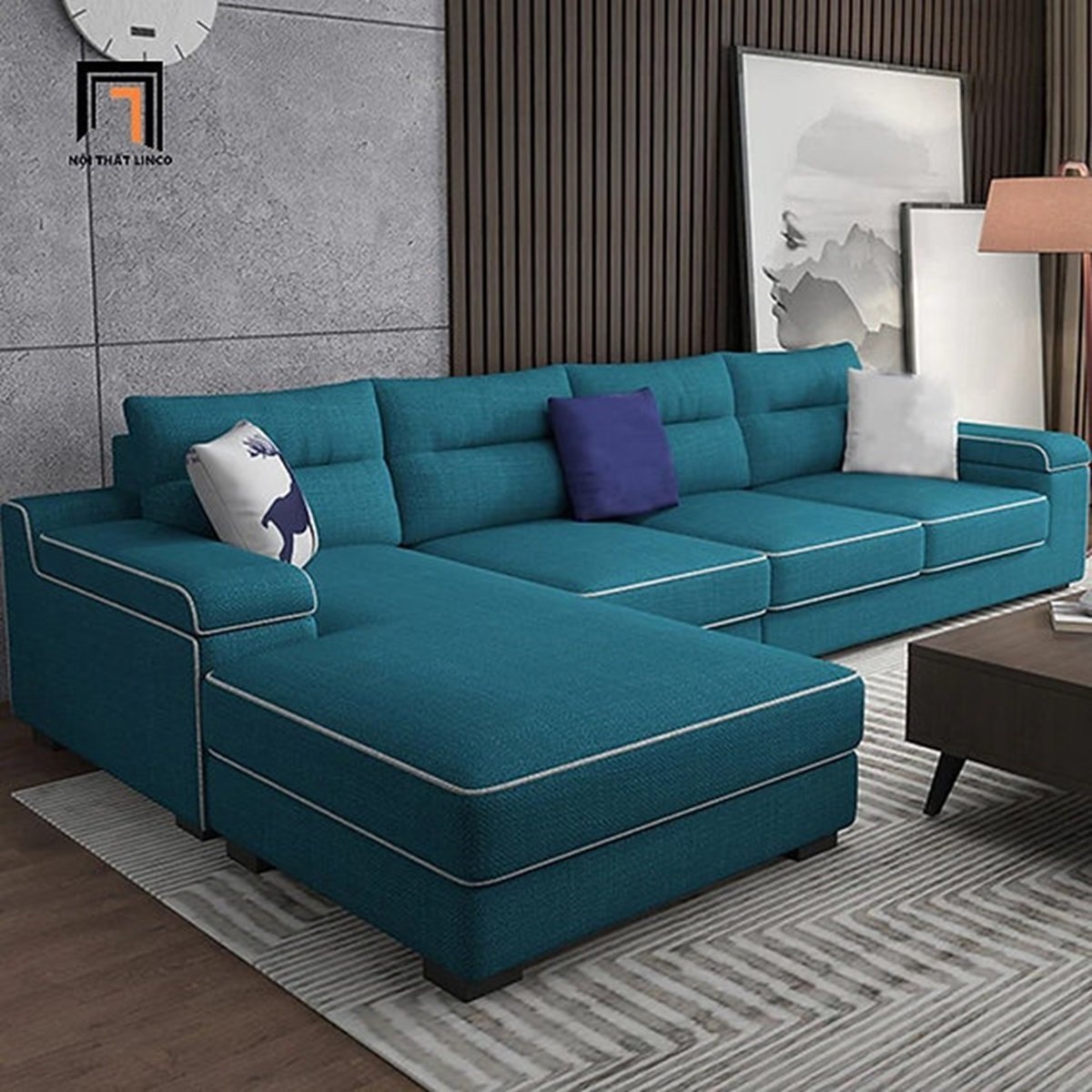 Comfynest Spacious Family L-Shaped Sofa Set - 300 x90x180 cm, Perfect for Large Living Rooms