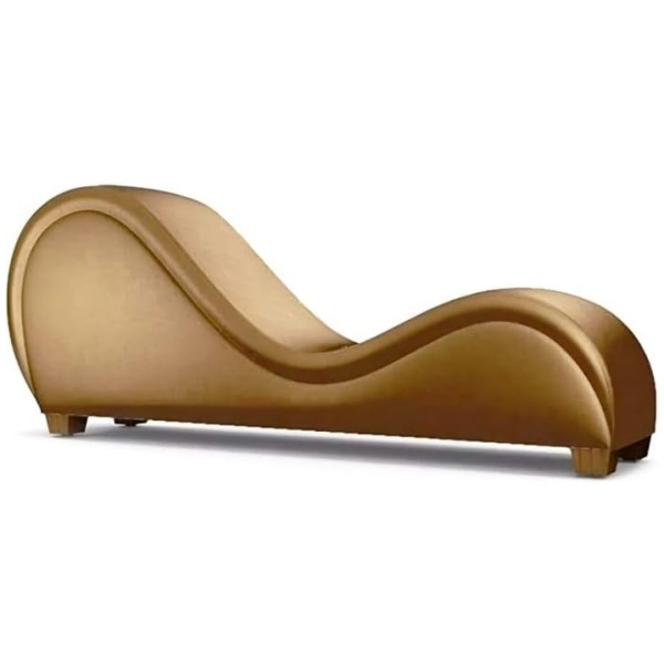 Comfynest Leather S Shaped Sofa – Luxurious Brown Leather Couch for Contemporary Living Rooms, Modern Loveseat Brown