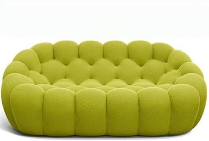 Comfynest Stylish Comfort Modern Wood Sofa With Durable Solid Color Knitted Fabric Upholstery 170.18 X 111.76 X 76.2 Cm
