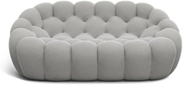 Comfynest Stylish Comfort Modern Wood Sofa With Durable Solid Color Knitted Fabric Upholstery 170.18 X 111.76 X 76.2 Cm