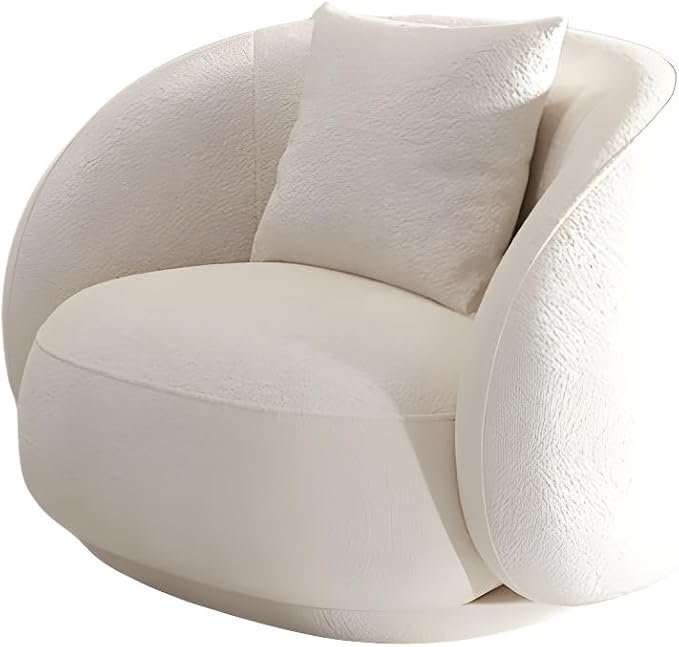 Comfynest Scandinavian Fabric Cushions Tuxedo Arm Living Room Curved Settee 210.82 X 88.9 X 63.5 Cm