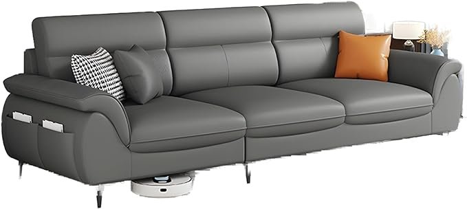Comfynest Extra Long Pine Wood Modern Sofa With Storage Seats 3 No Resis//Tures Thick Cushion - Anti Cat Scratch Fabric 210 X 86 X 90 Cm