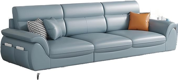 Comfynest Extra Long Pine Wood Modern Sofa With Storage Seats 3 No Resis//Tures Thick Cushion - Anti Cat Scratch Fabric 210 X 86 X 90 Cm