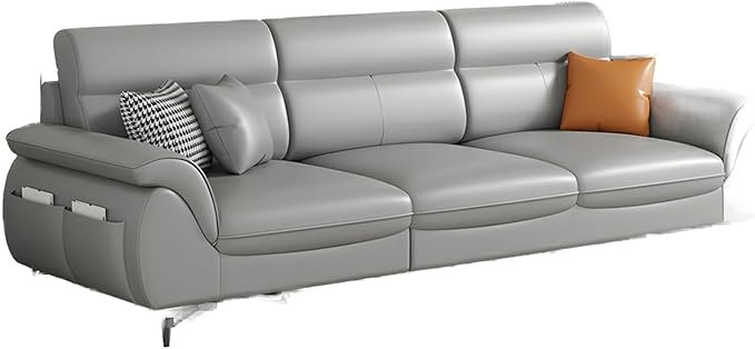 Comfynest Extra Long Pine Wood Modern Sofa With Storage Seats 3 No Resis//Tures Thick Cushion - Anti Cat Scratch Fabric 210 X 86 X 90 Cm