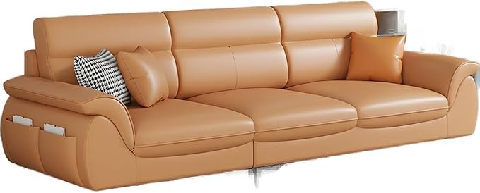Comfynest Extra Long Pine Wood Modern Sofa With Storage Seats 3 No Resis//Tures Thick Cushion - Anti Cat Scratch Fabric 210 X 86 X 90 Cm