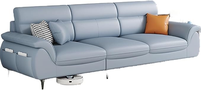 Comfynest Extra Long Pine Wood Modern Sofa With Storage Seats 3 No Resis//Tures Thick Cushion - Anti Cat Scratch Fabric 210 X 86 X 90 Cm