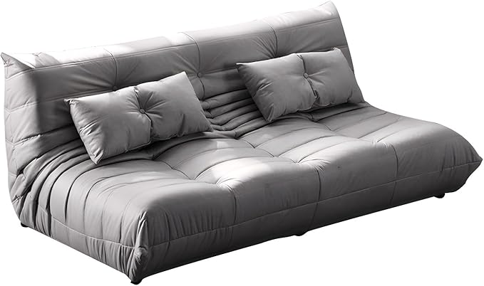 Comfynest Modern Tufted Cushions Armless Living Room Wooden Standard Seating - Suede 180 X 102 X 70 Cm