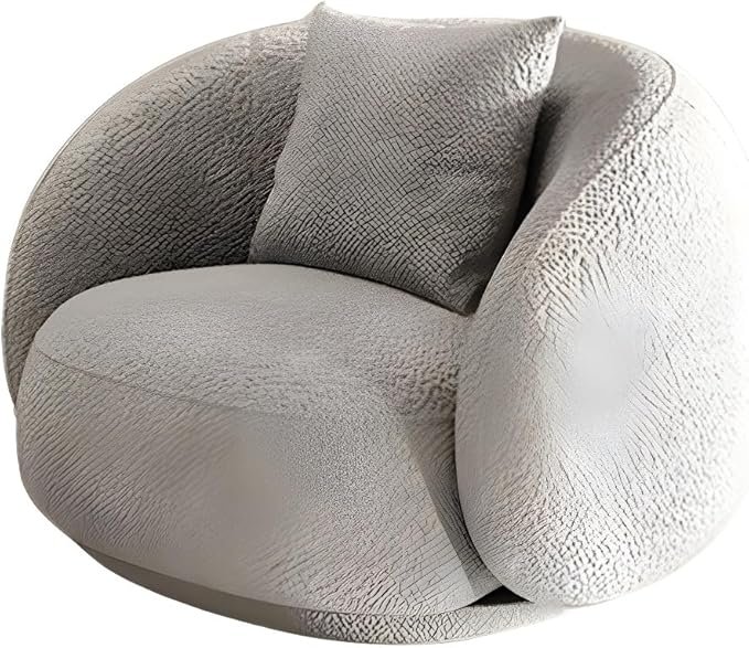 Comfynest Scandinavian Fabric Cushions Tuxedo Arm Living Room Curved Settee 210.82 X 88.9 X 63.5 Cm