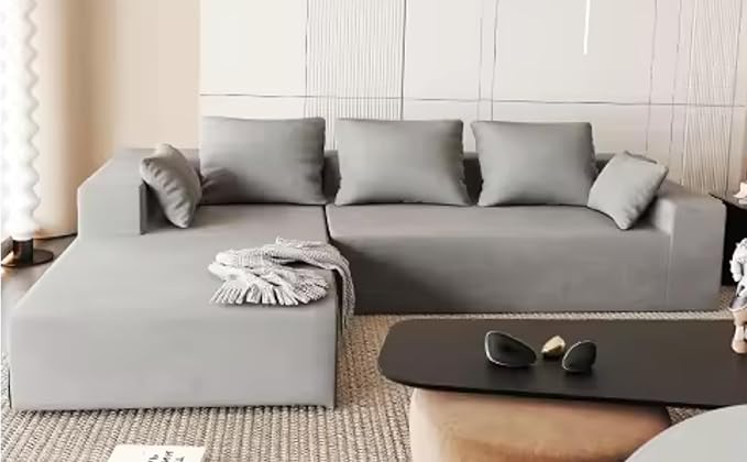 Comfynest New Modern Style Modular Sofa Salon Fabric Sectional L Couch Living Room Sofas Set Home Furniture