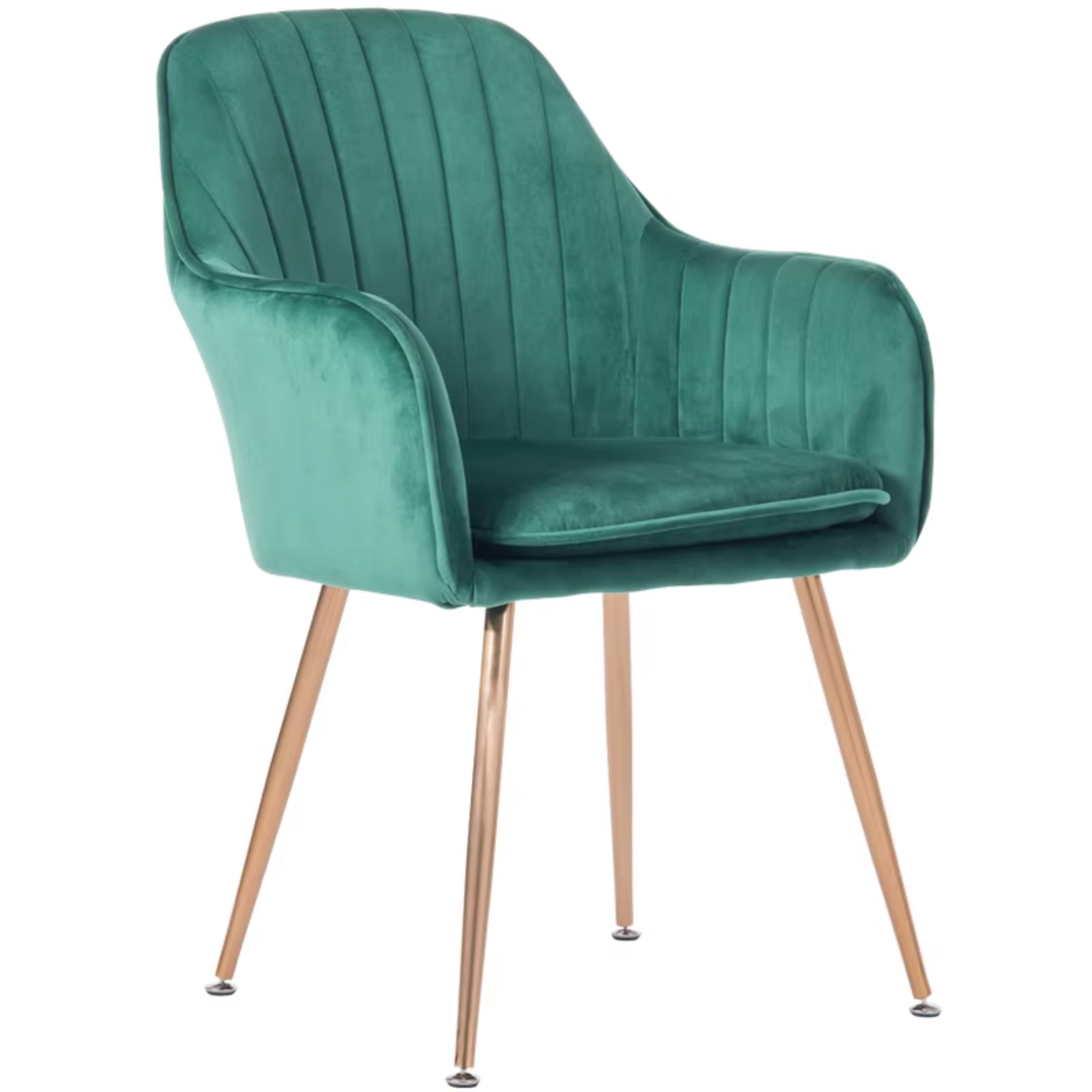 Comfynest Nordic Style Wrought Iron Makeup Chair, Bedroom Chair, Nail Chair with Backrest, Luxury Dining Chair