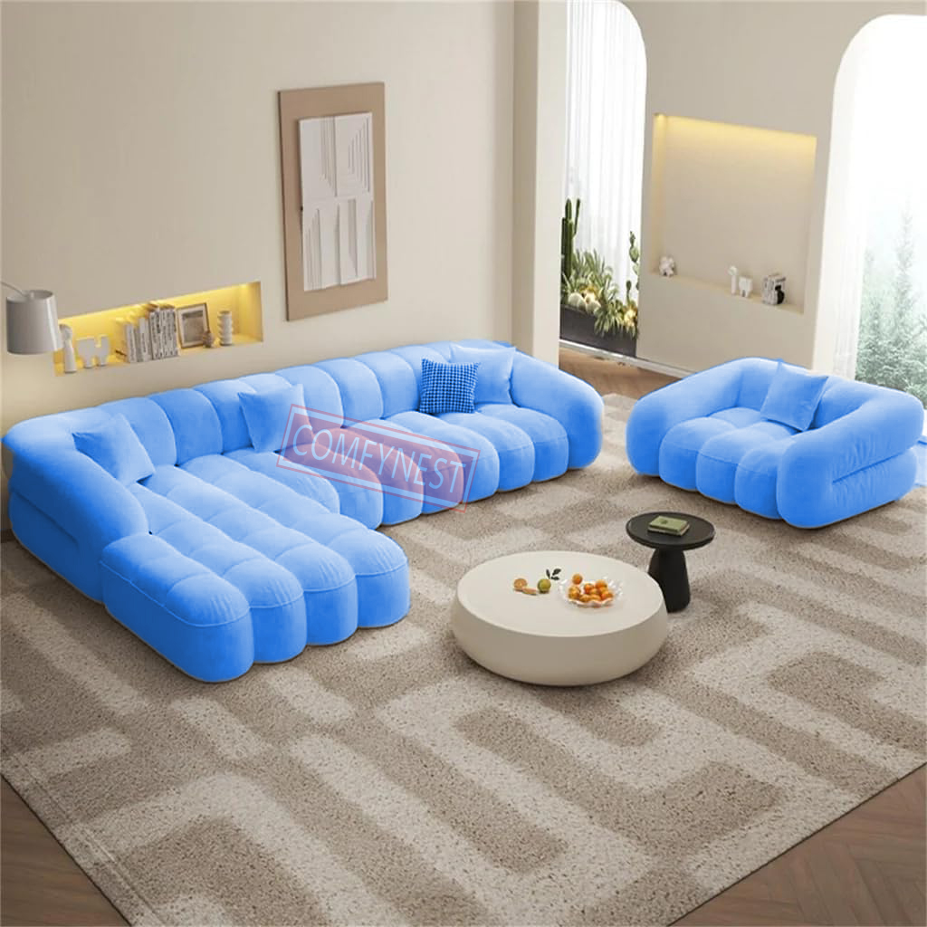 Comfynest Fabric Overstuffed Multifunctional Sofa Set – Multiple Options Available