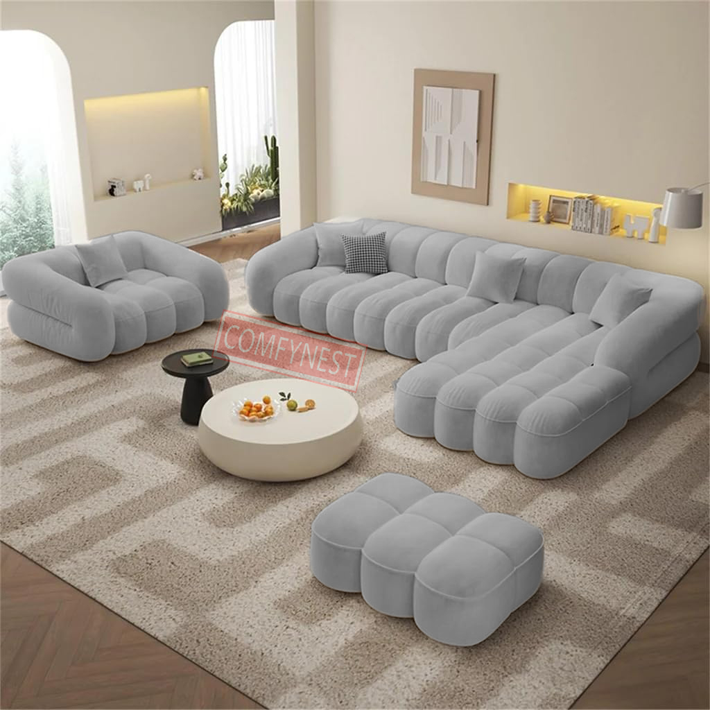 Comfynest Fabric Overstuffed Multifunctional Sofa Set – Multiple Options Available