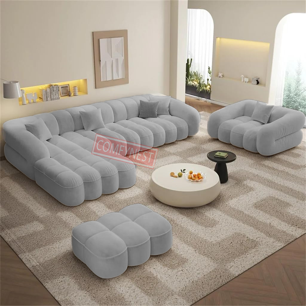 Comfynest Fabric Overstuffed Multifunctional Sofa Set – Multiple Options Available