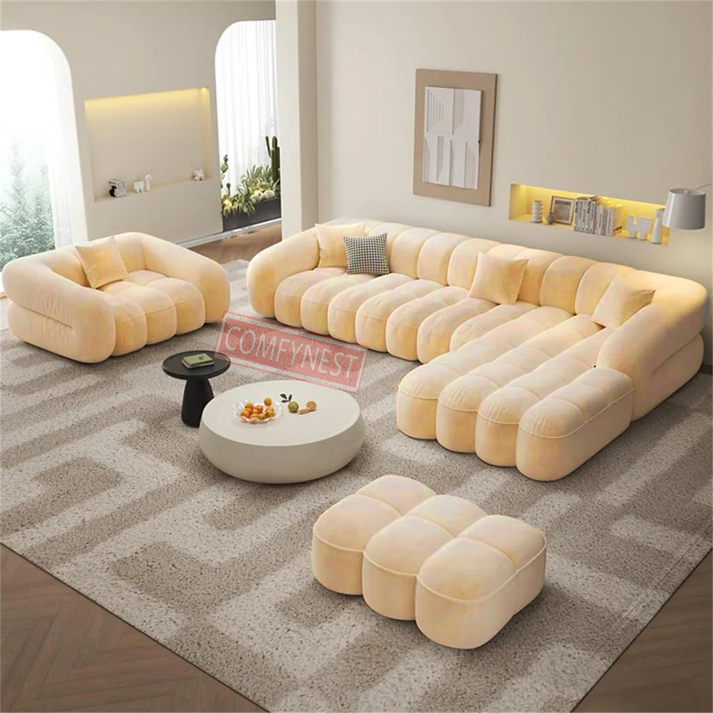 Comfynest Fabric Overstuffed Multifunctional Sofa Set – Multiple Options Available