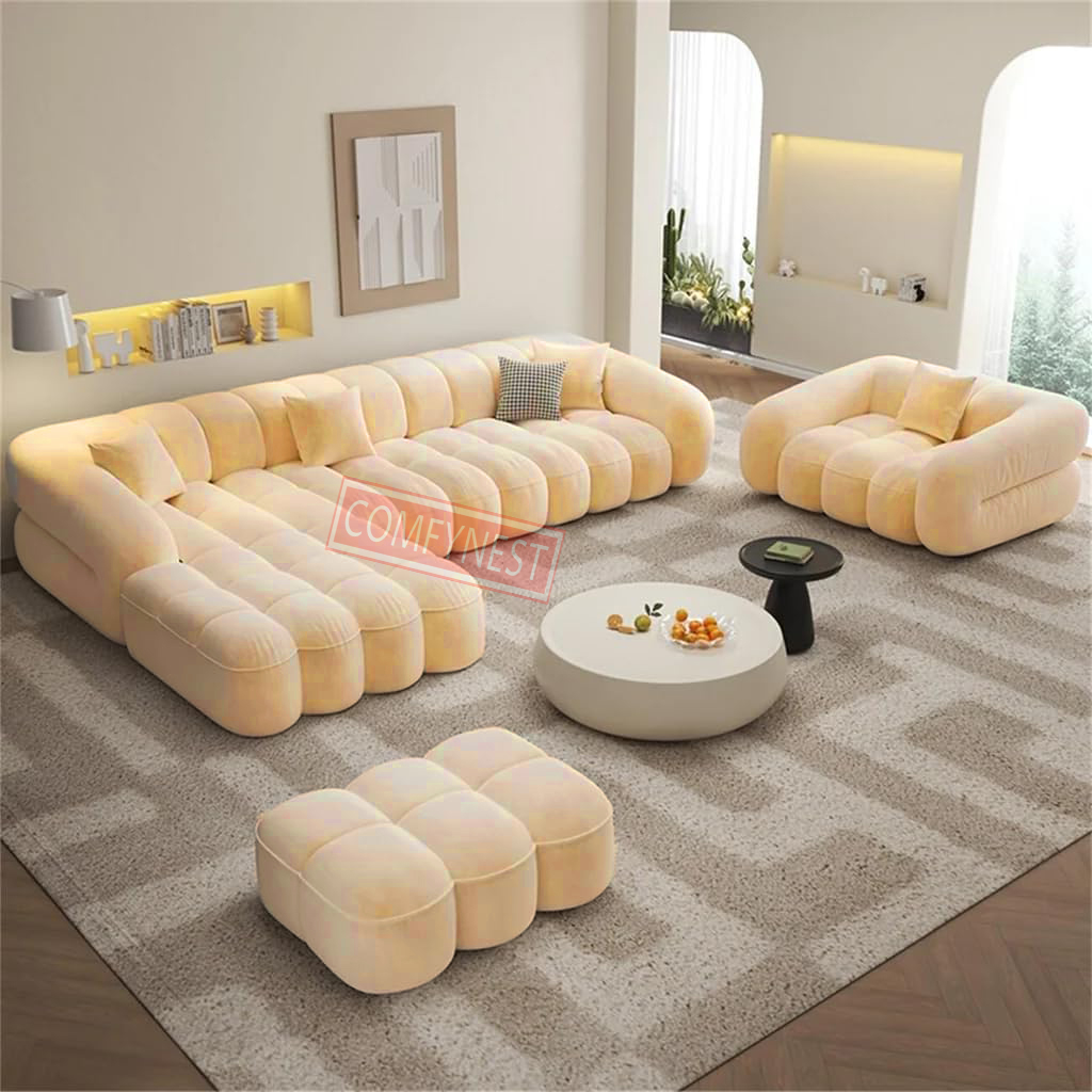 Comfynest Fabric Overstuffed Multifunctional Sofa Set – Multiple Options Available