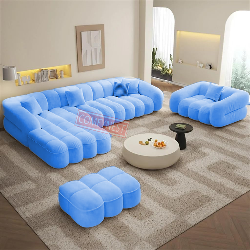 Comfynest Fabric Overstuffed Multifunctional Sofa Set – Multiple Options Available