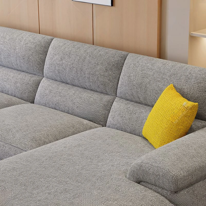 Comfynest L-Shape Fabric Chaise Sofa – Stylish, Spacious & Comfortable Seating