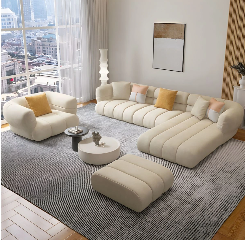 Comfynest L-Shape Sectional Sofa with Chair and Ottoman – Stylish, Versatile & Comfortable