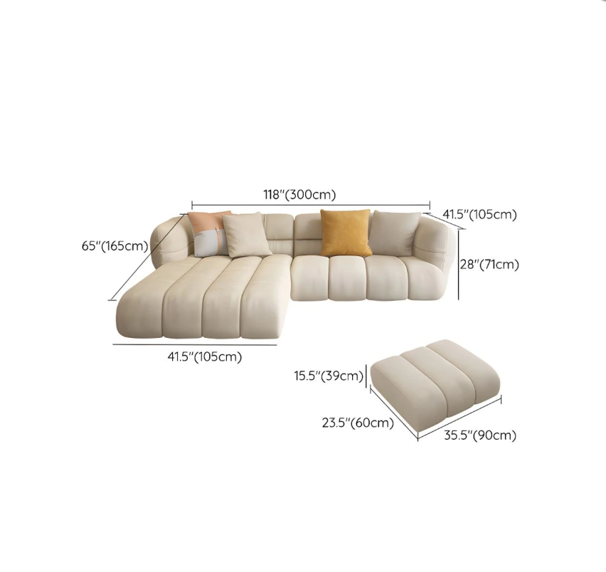 Comfynest L-Shape Sectional Sofa with Chair and Ottoman – Stylish, Versatile & Comfortable