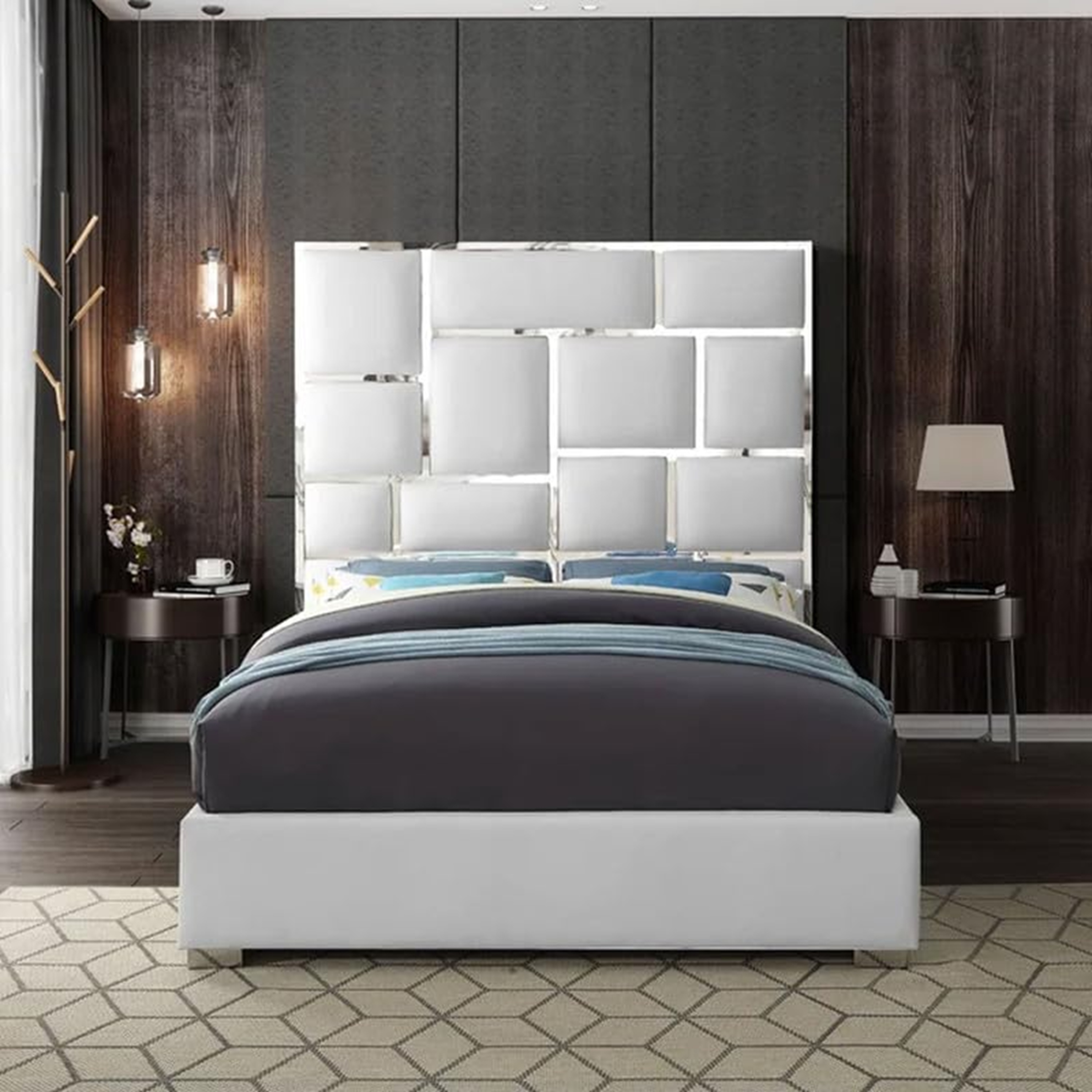 Comfynest Edison Velvet Bed Frame For Your Bedroom(No Mattress)