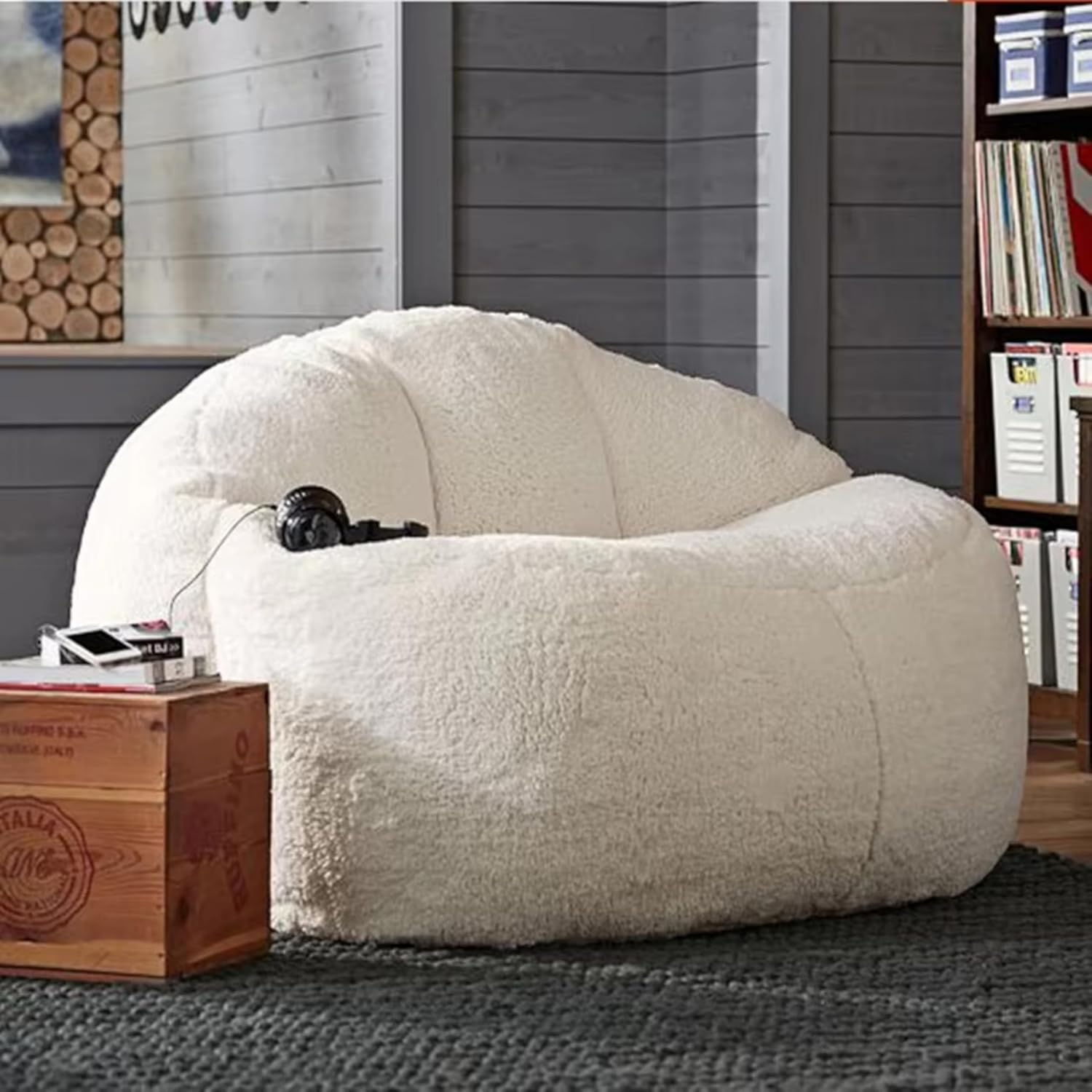 Comfynest New Bean Bag Sofa Bed, Stuffed Bean Bag Stool, Relax Lounge Chair, Tatami Futon Floor Furniture (Unfilled) (Medium)