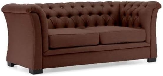 Teluxe Prime Brown 2-Seater Sofa – Elegant & Comfortable