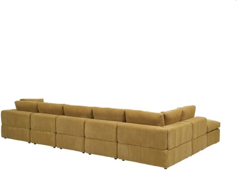 Comfynest Modular U shape velvet Lining Sofa Set Sectional, Upgrade your living room