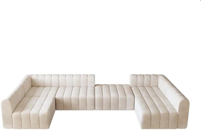 Comfynest Modern U-Shaped Sofa – Spacious, Elegant, and Comfortable Seating