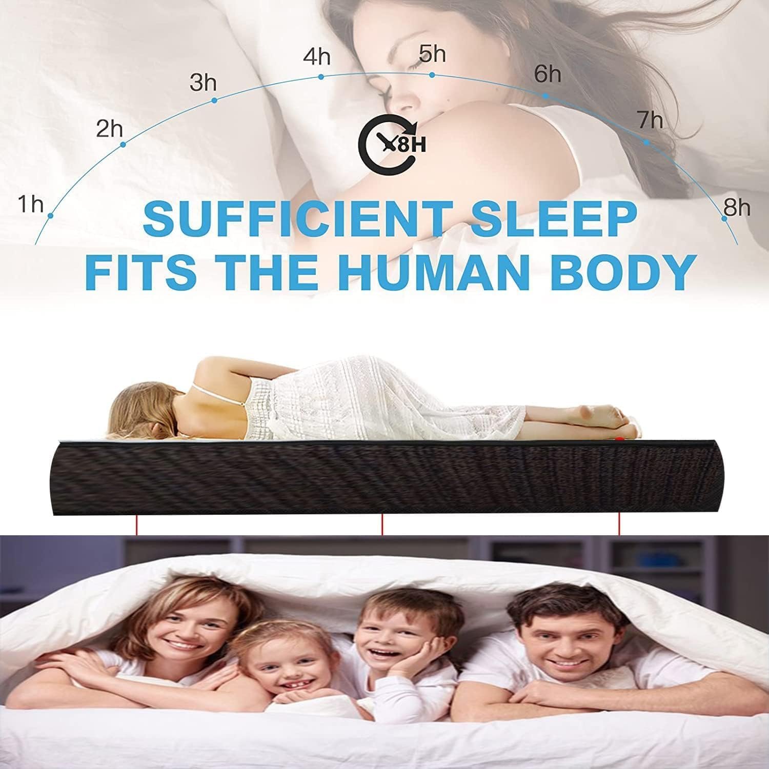 Comfynest Orthomedical Plus Comfopedic Series Premium Mattress – Medium Firm Feel, 12cm Thick, UK Super King Size (180 x 200 cm)