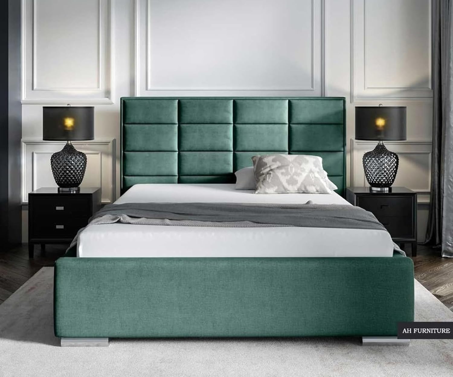 Comfynest Magnifik Plush Velvet Bed Frame Multiple Size available (No mattress)