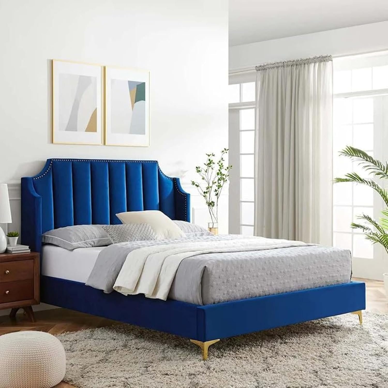 Comfynest Daniella Channel Tufted Bed Frame