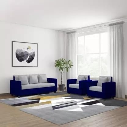 Elegant Office Sofa Setf Stylish Upholstery |70.1 x 155.4 x 79 cm |Comfortable 3+1+1 Seater Couch